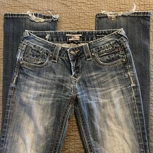 Express Rerock barely boot jeans